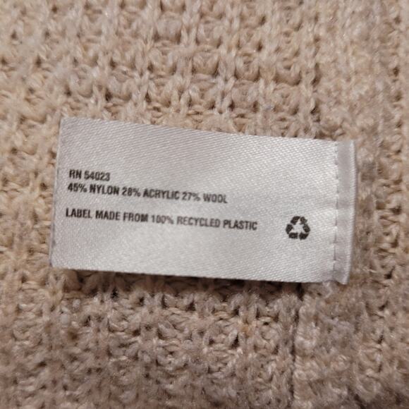 Gap - Women's XS Boatneck Neutral Taupe Tan Waffle Knit Sweater - Picture 8 of 8